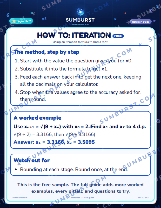Preview of the How to: Iteration worksheet